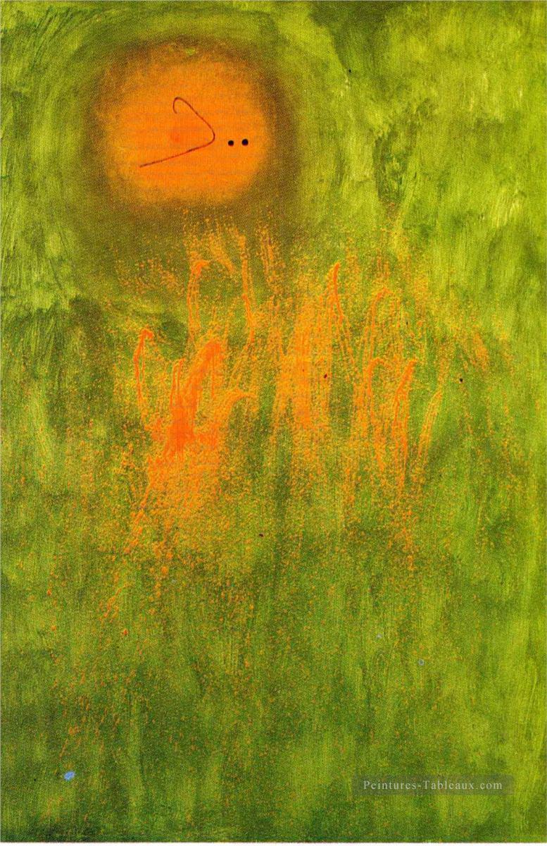 Cheveux poursuivis par 2 planètes Joan Miro Peintures à l'huile